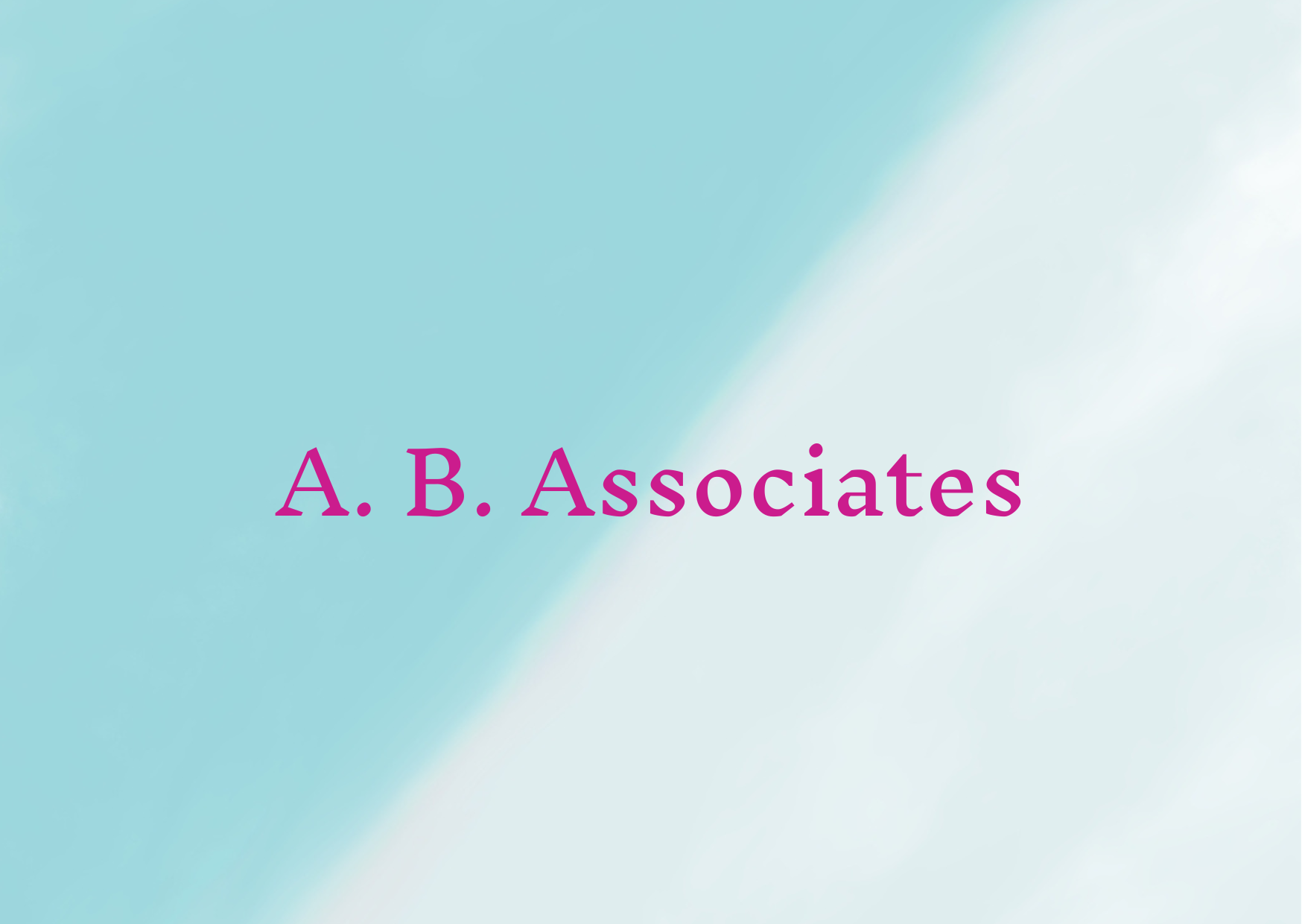 slider of A. B. Associates