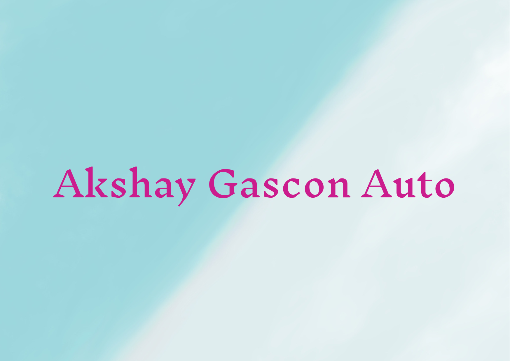 Akshay Gascon Auto