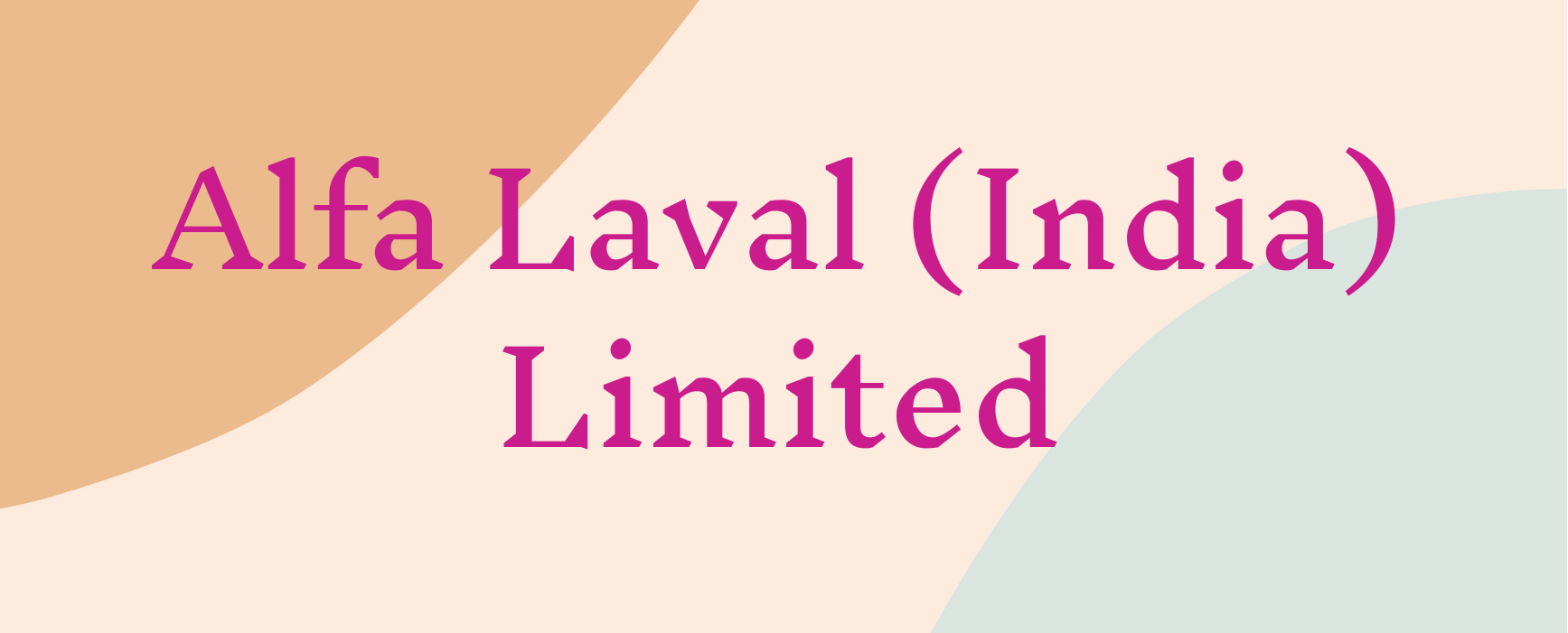 Alfa Laval (India) Limited.