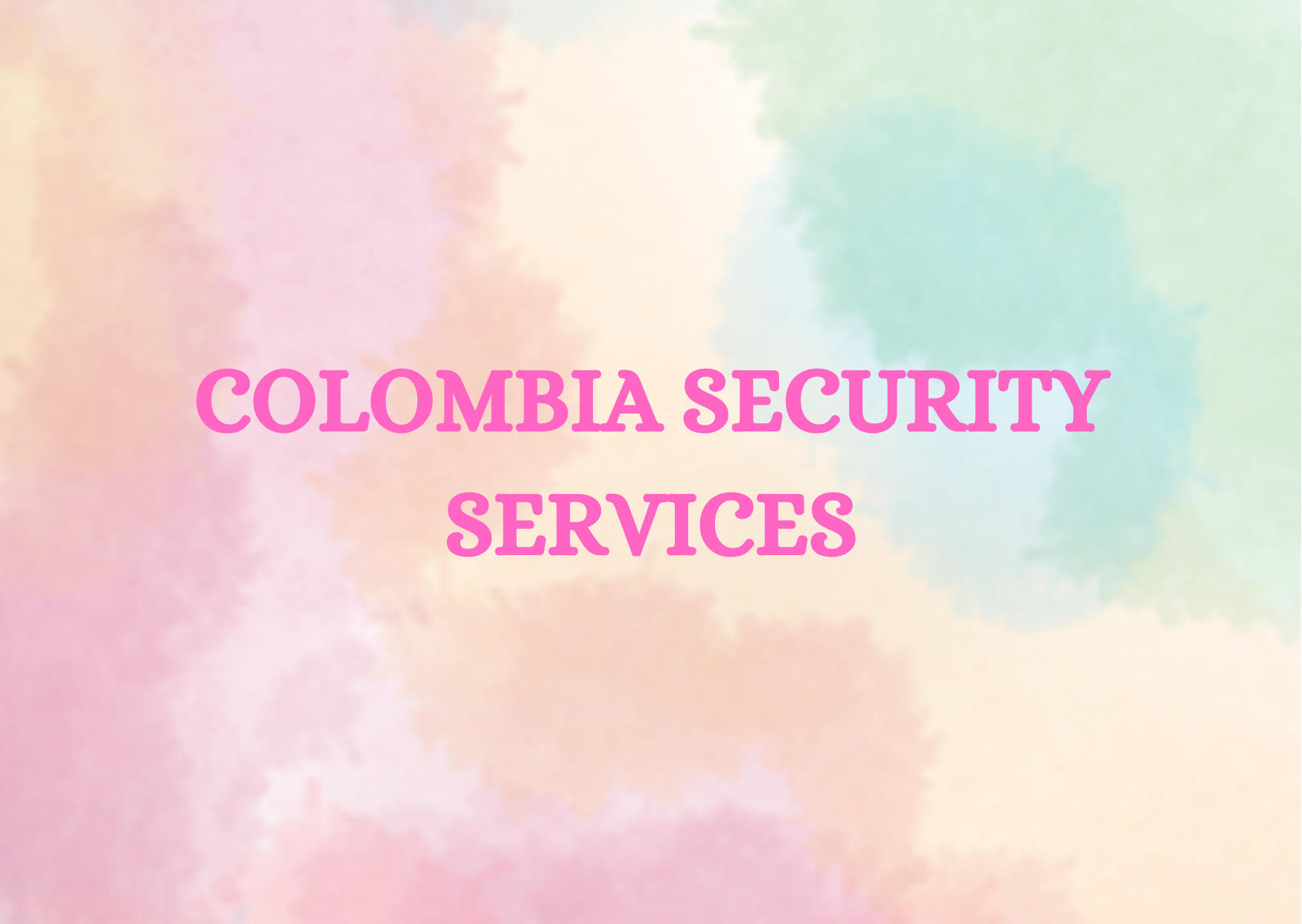  COLOMBIA SECURITY SERVICES 