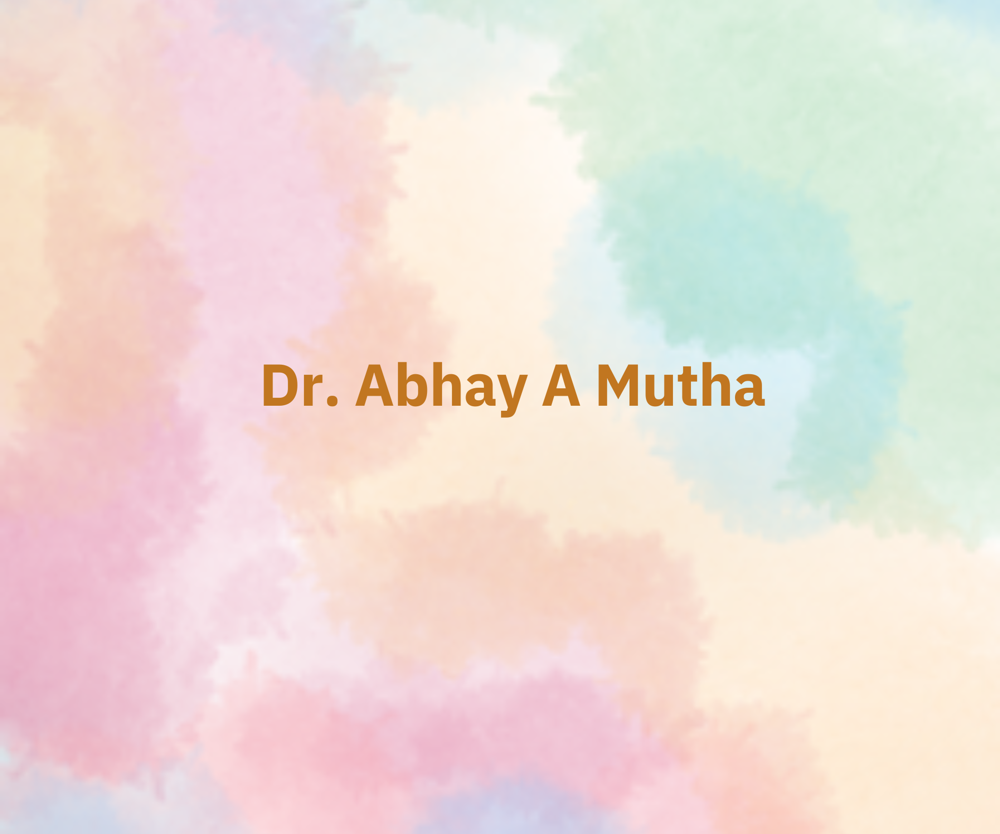 Dr. Abhay Mutha 