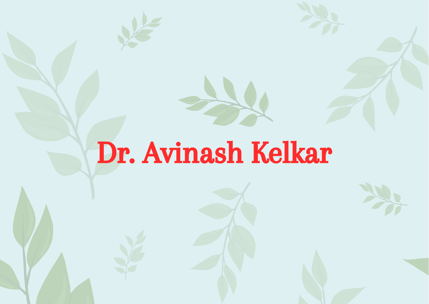 Dr. Avinash Kelkar 