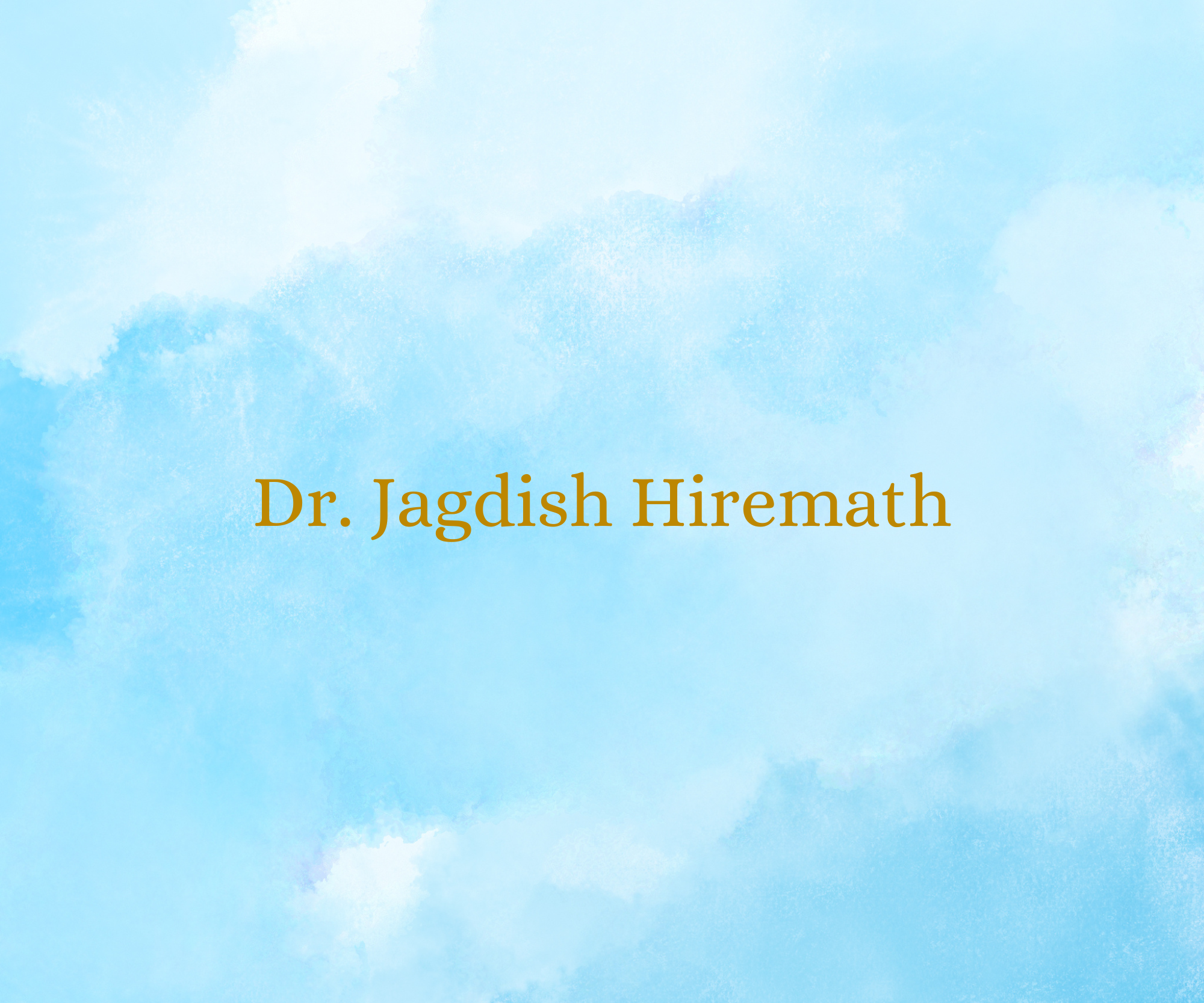 Dr. Jagdish Hiremath  