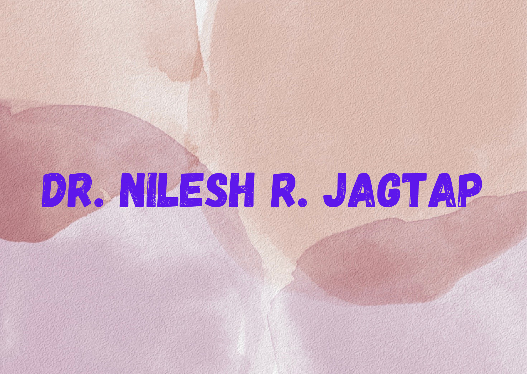 Dr. Nilesh R. Jagtap,   