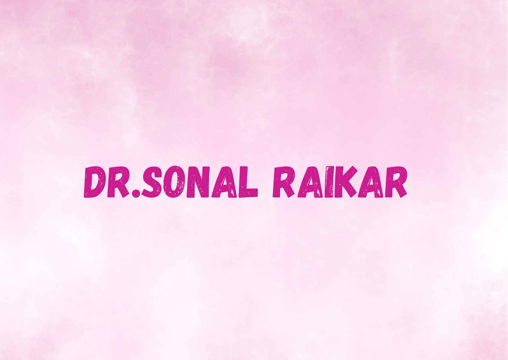 Dr.Sonal Raikar (BDS, MDS) 