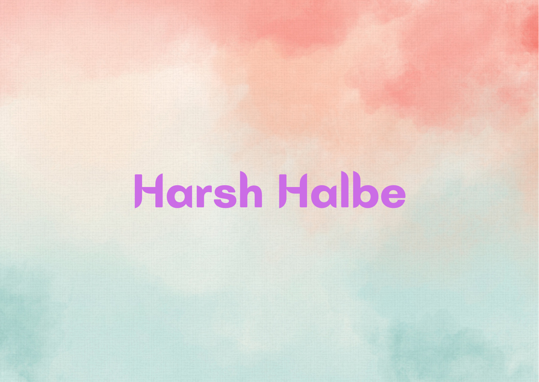 Harsh Halbe,   