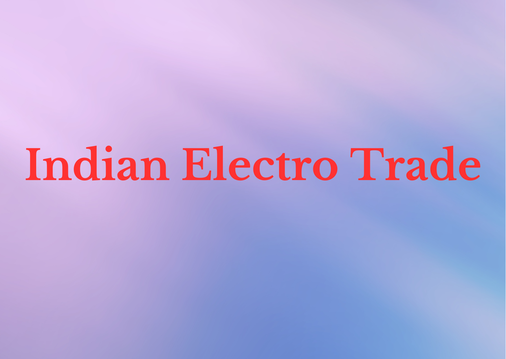 Indian Electro Trade 