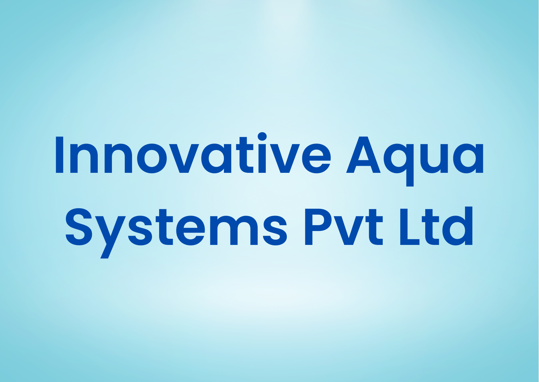 Innovative Aqua Systems Pvt Ltd 