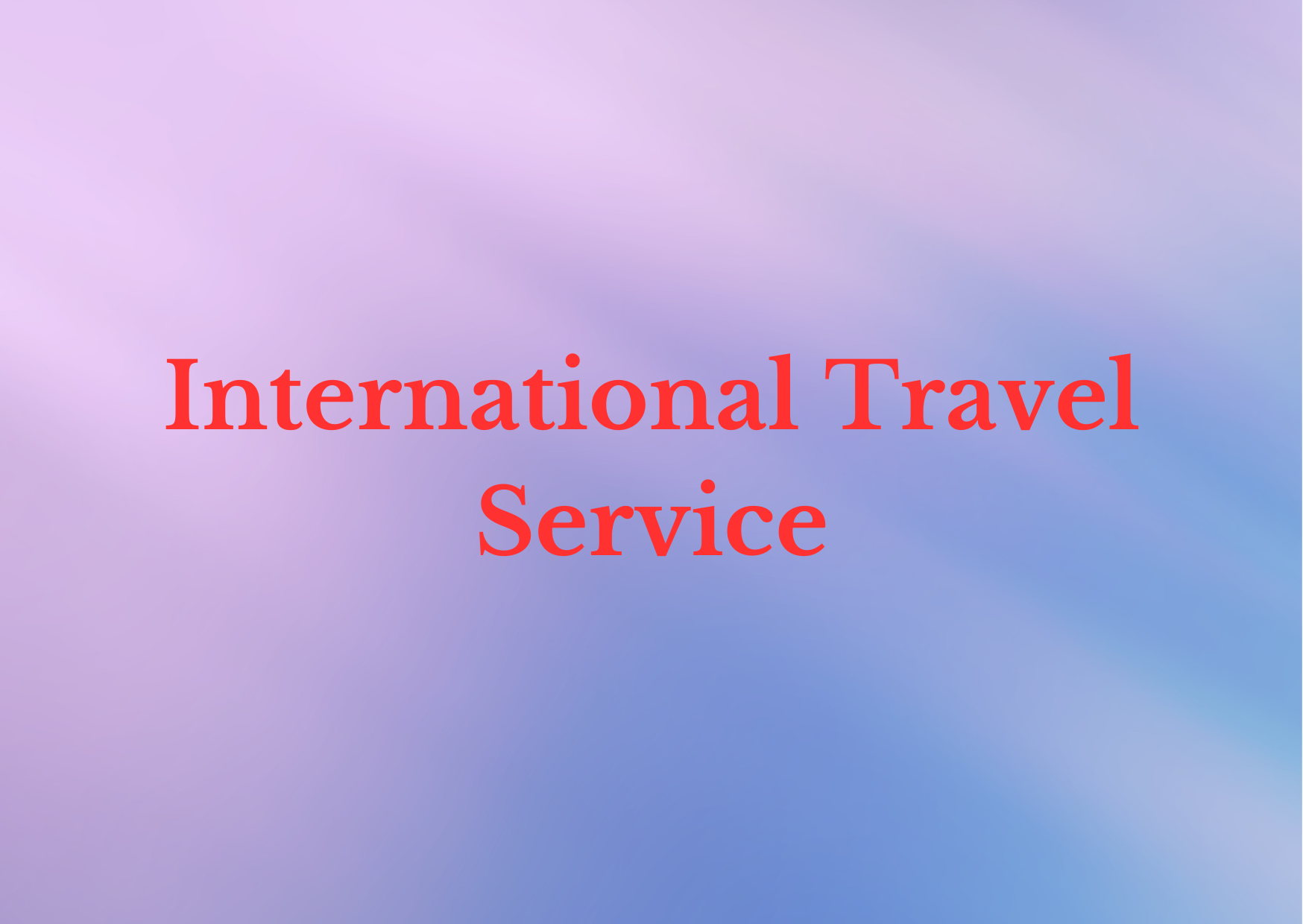 International Travel Service,   