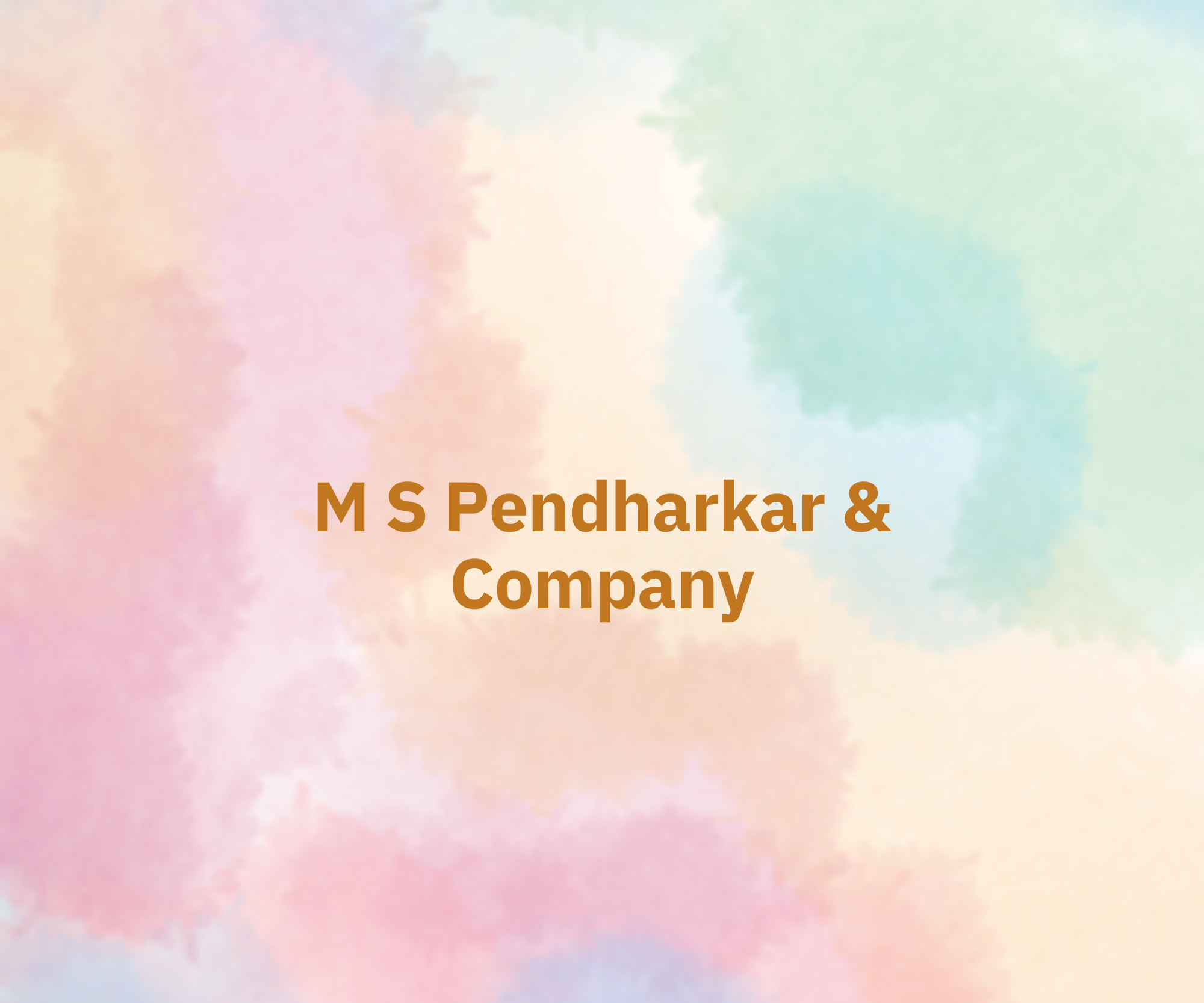 M S Pendharkar & Company  