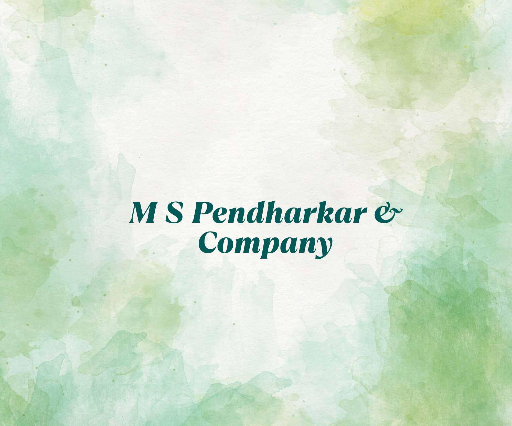 M S Pendharkar & Company  