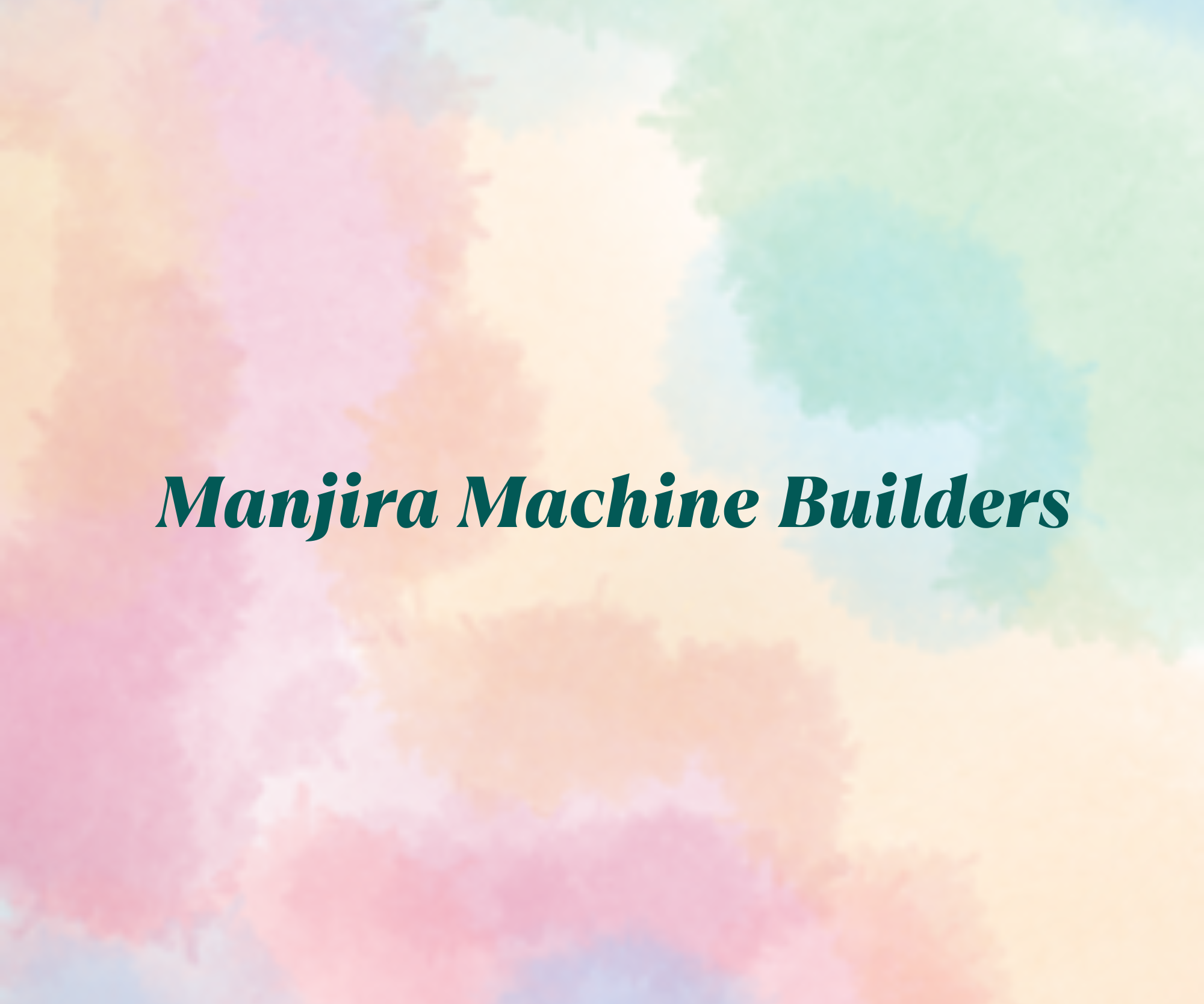 Manjira Machine Builders  