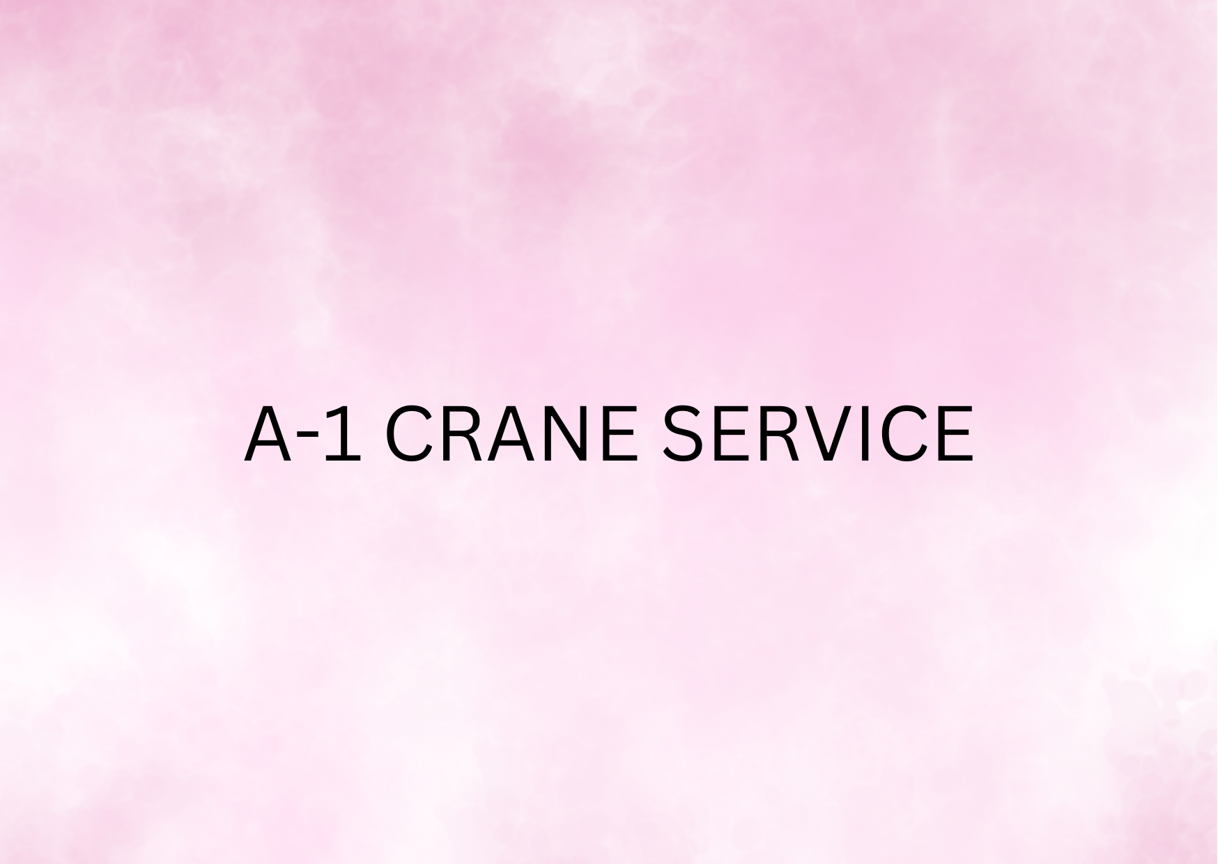 slider of A-1 Crane Service