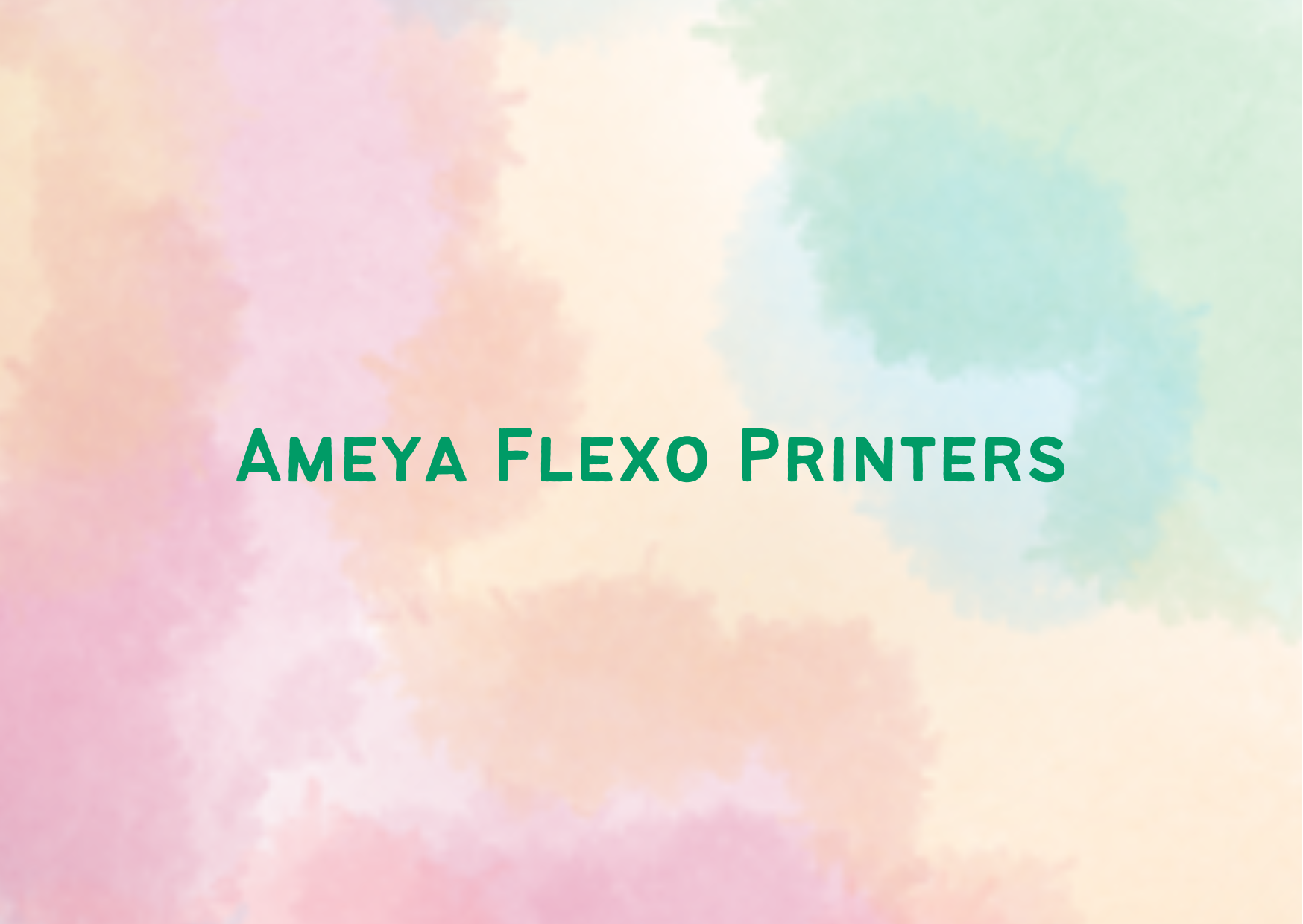 slider of Ameya Flexo Printers