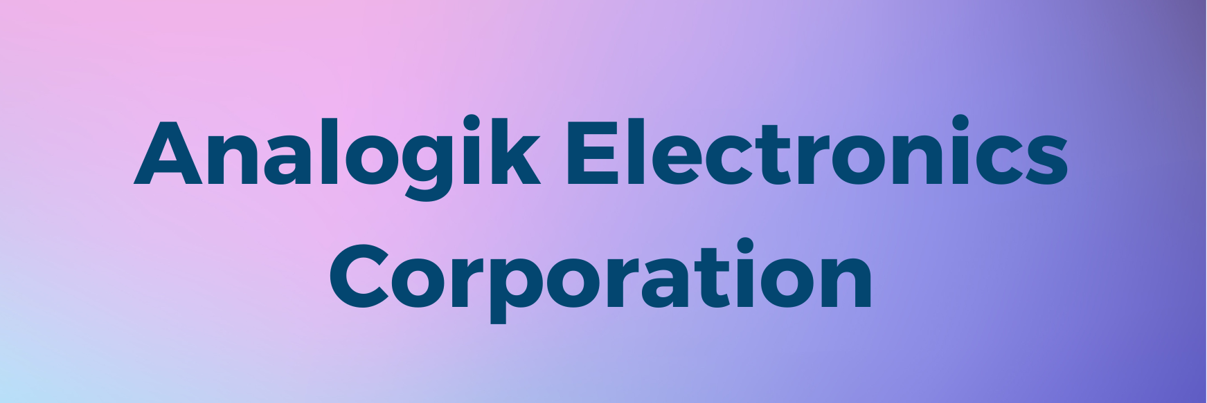 Analogik Electronics Corporation.