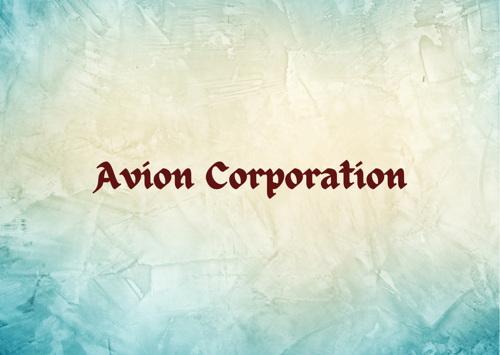 Avion Corporation,   