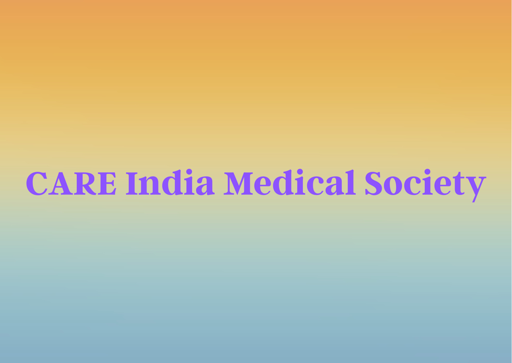 CARE India Medical Society,   