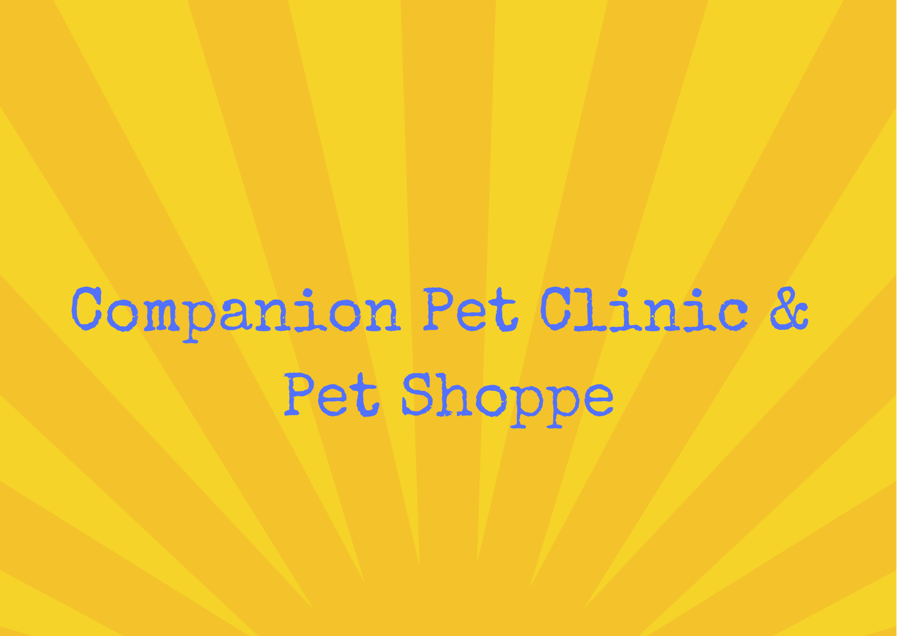 Companion Pet Clinic & Pet Shoppe 