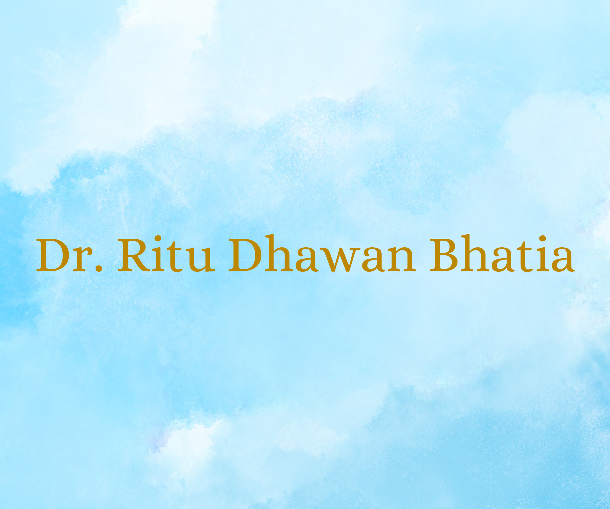 Dr. Ritu Dhawan Bhatia  