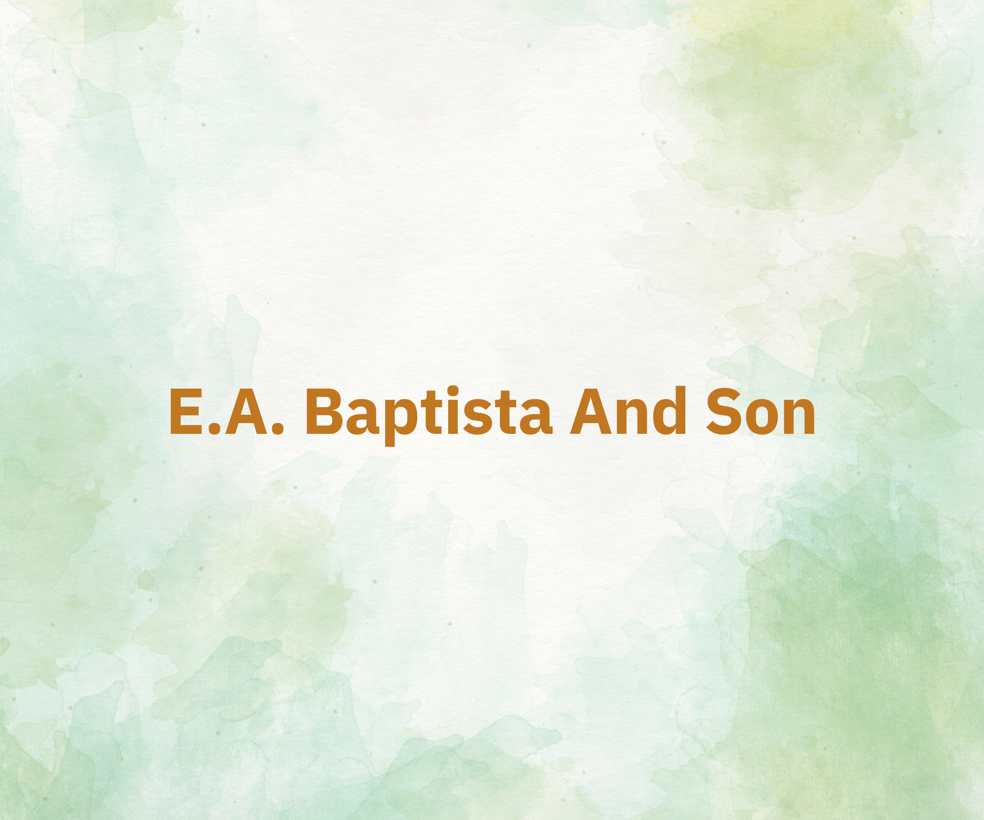 E.A. Baptista And Son  
