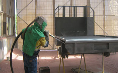 Sand Blasting & Painting at Site