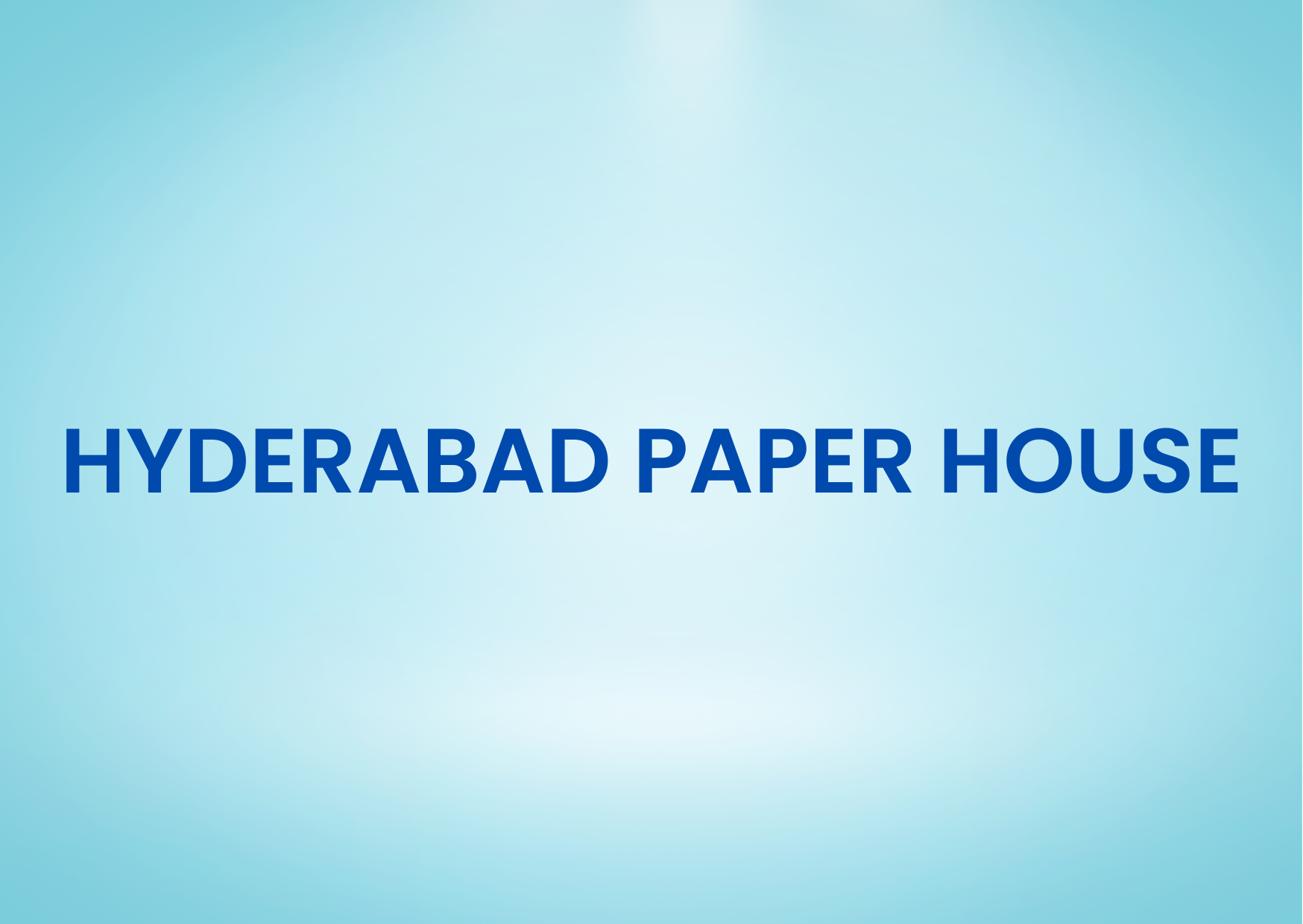 Hyderabad Paper House 