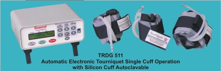 TRDG 511 - Automatic Electronic Tourniquet Single Cuff Operation with Silicon Cuff Autoclavable