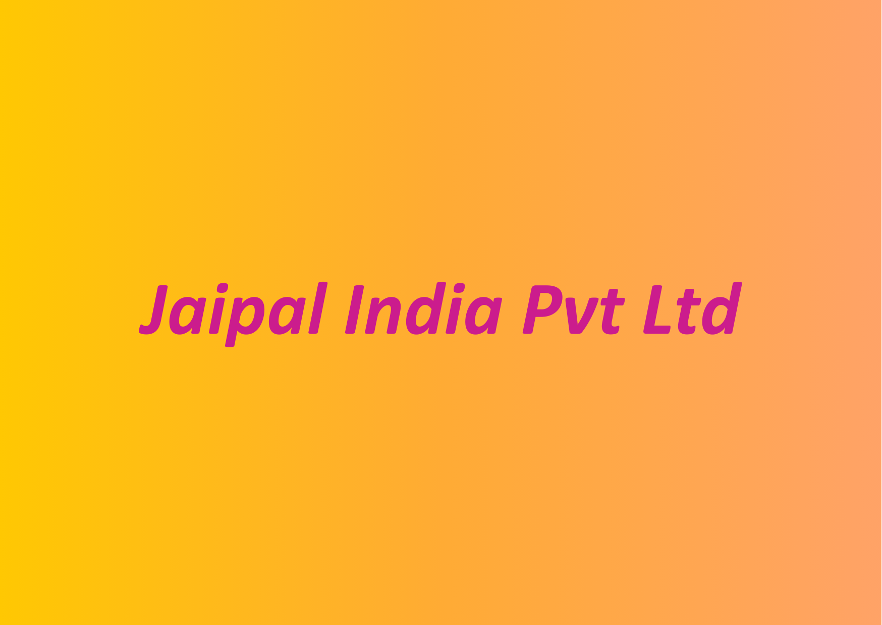 Jaipal India Pvt Ltd, Mukund Nagar, Pune 