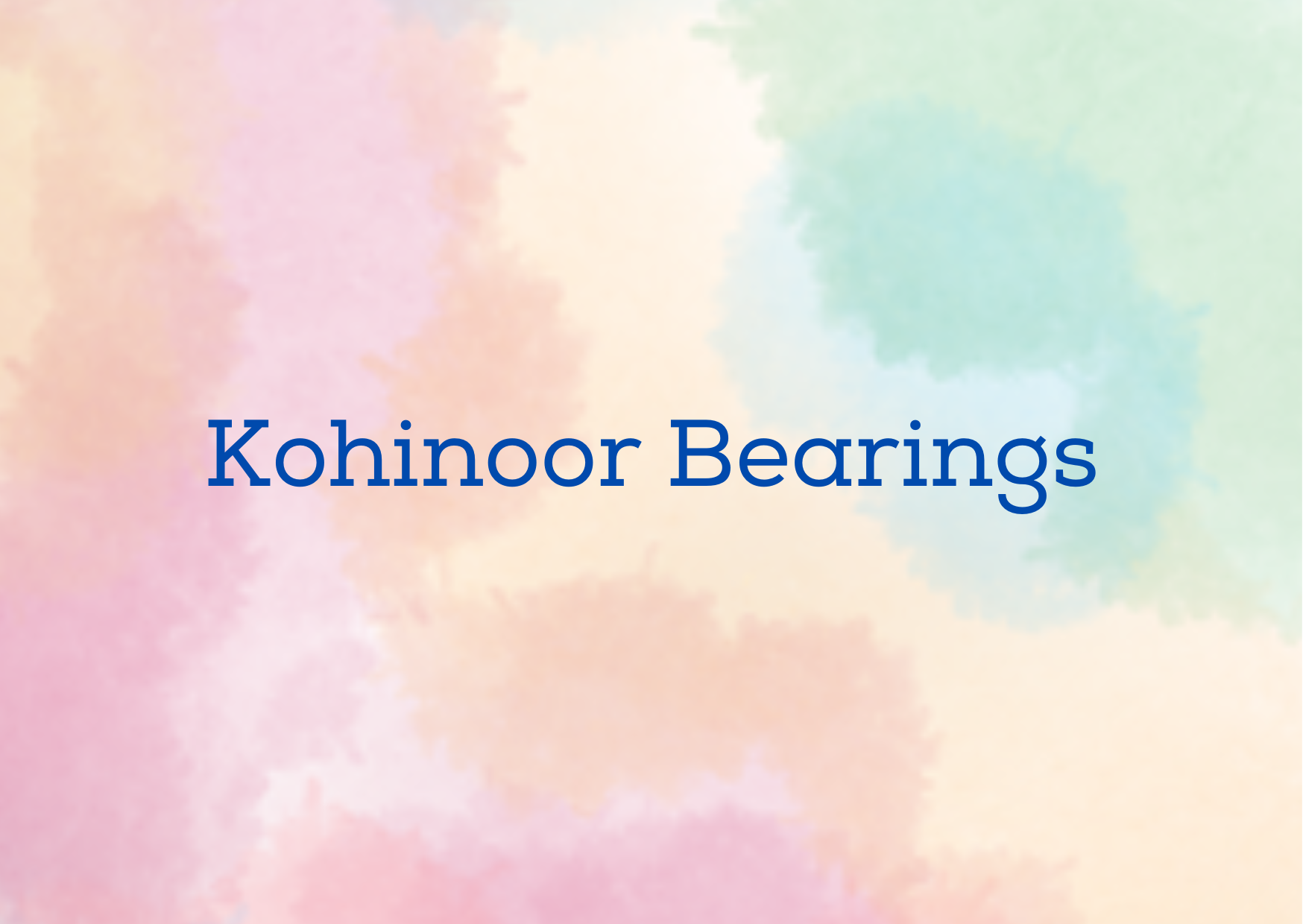 Kohinoor Bearings 