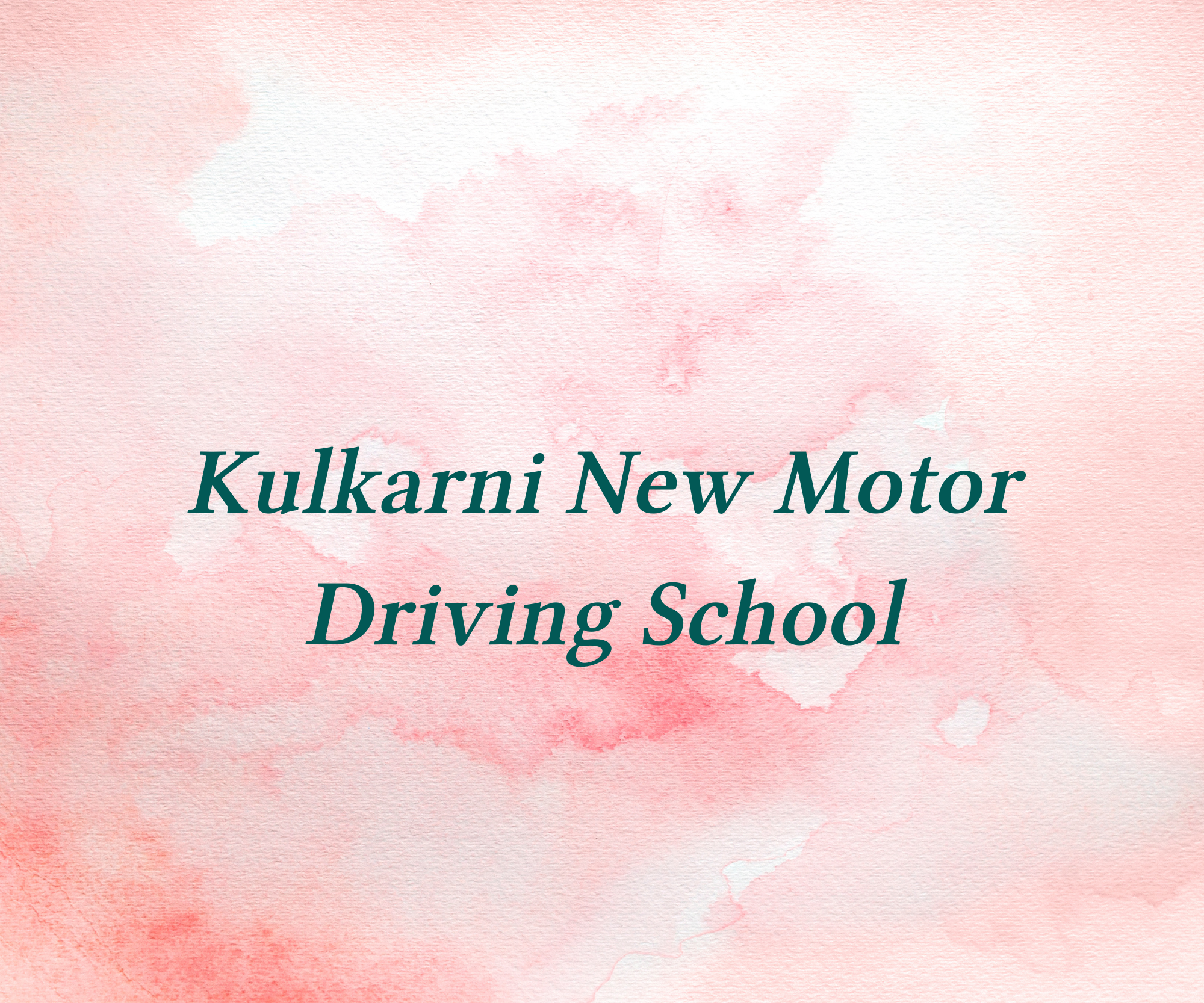 Kulkarni New Motor Driving School 