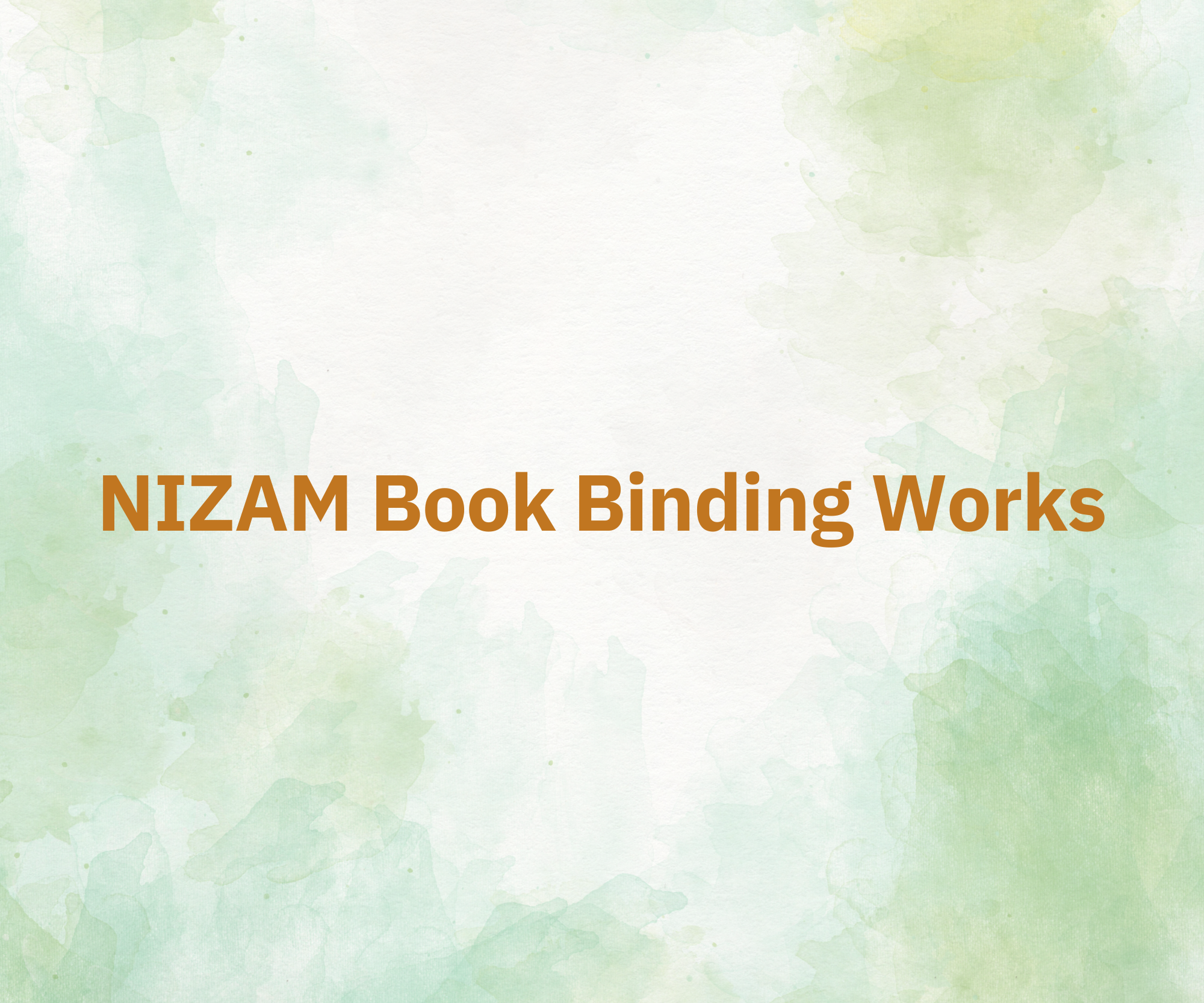 NIZAM Book Binding Works 