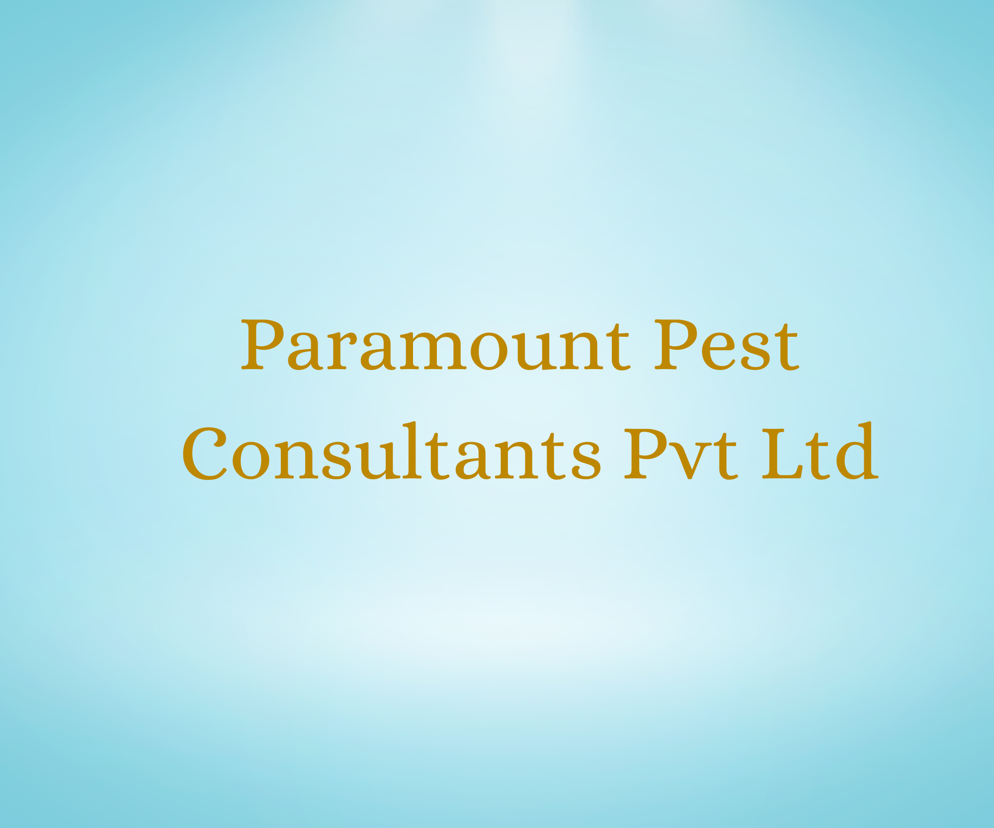 Paramount Pest Consultants Pvt Ltd 