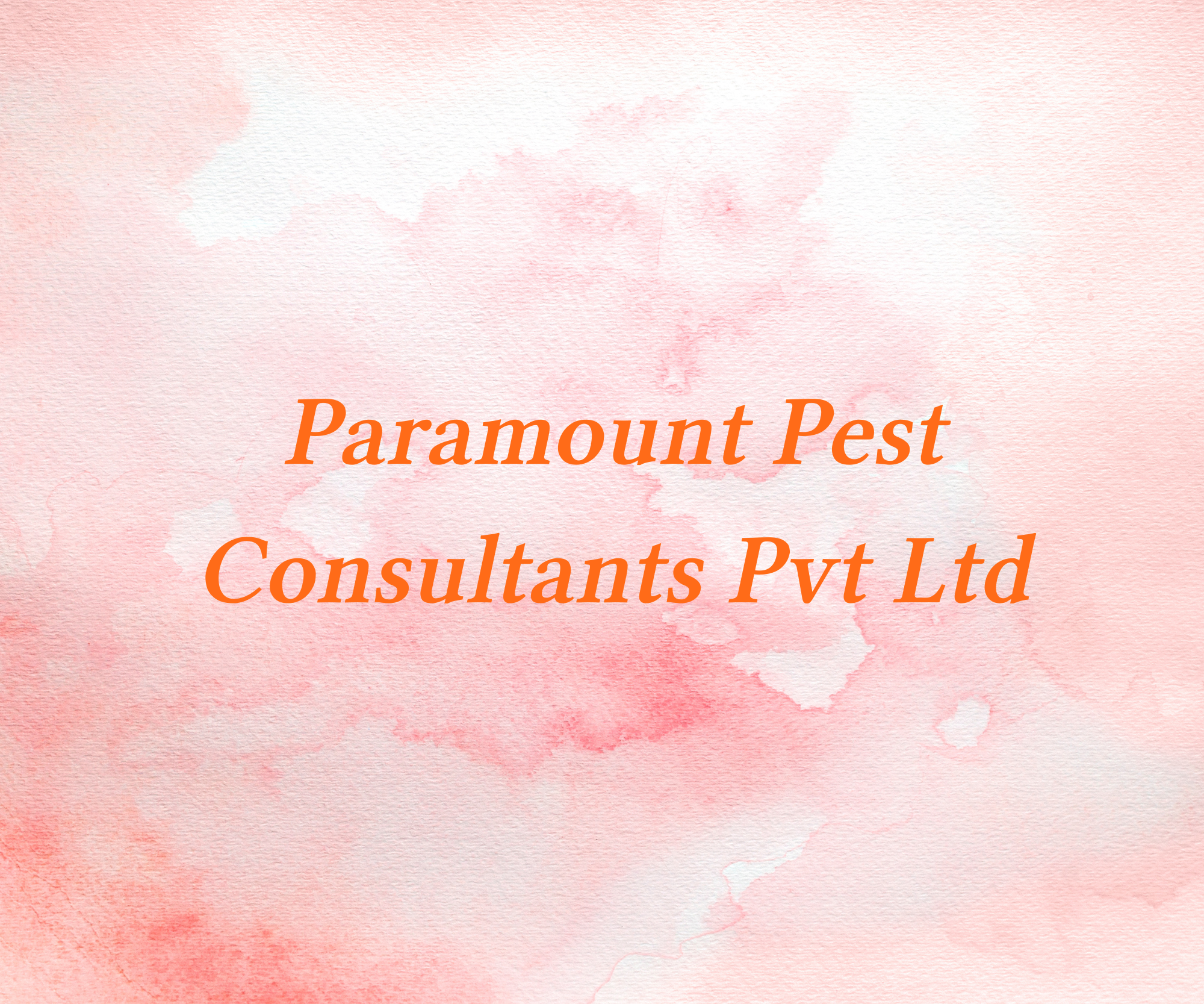 Paramount Pest Consultants Pvt Ltd 